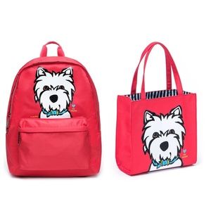 Marc Tetro Westie Backpack and Small tote